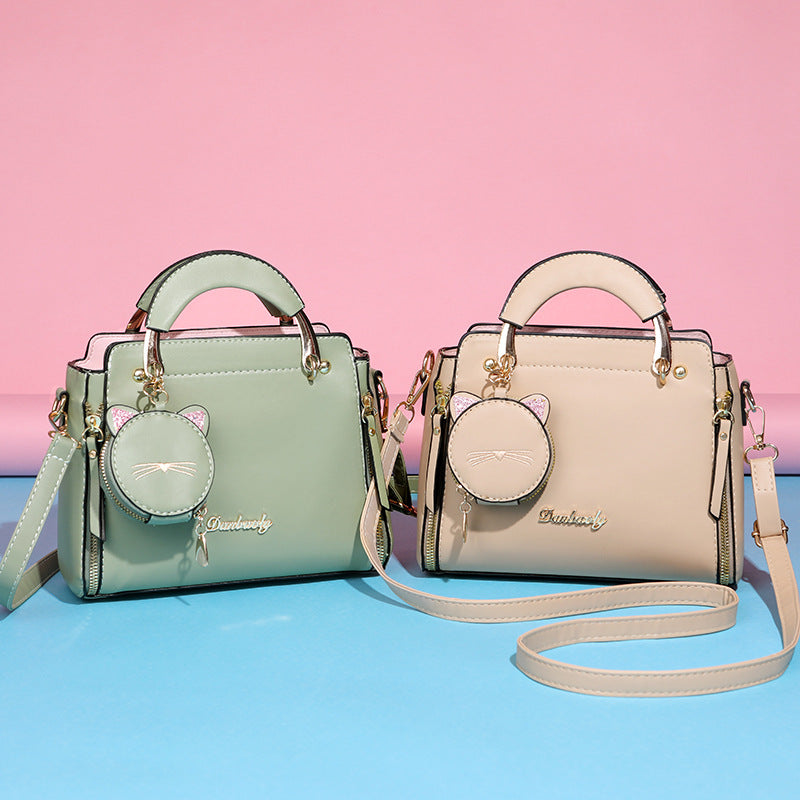 Women's Solid Color PU Shoulder Bag
