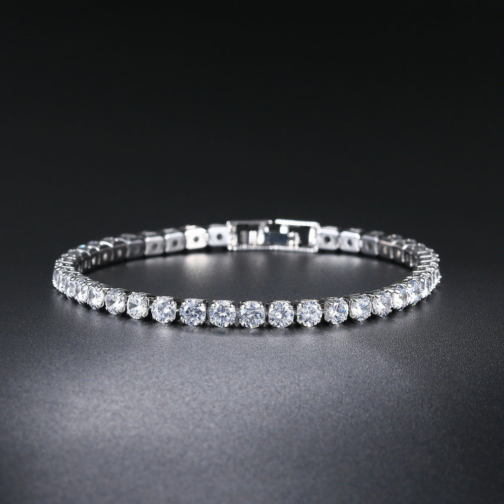 Zircon Tennis Bracelet | Gold, Rose Gold & Platinum