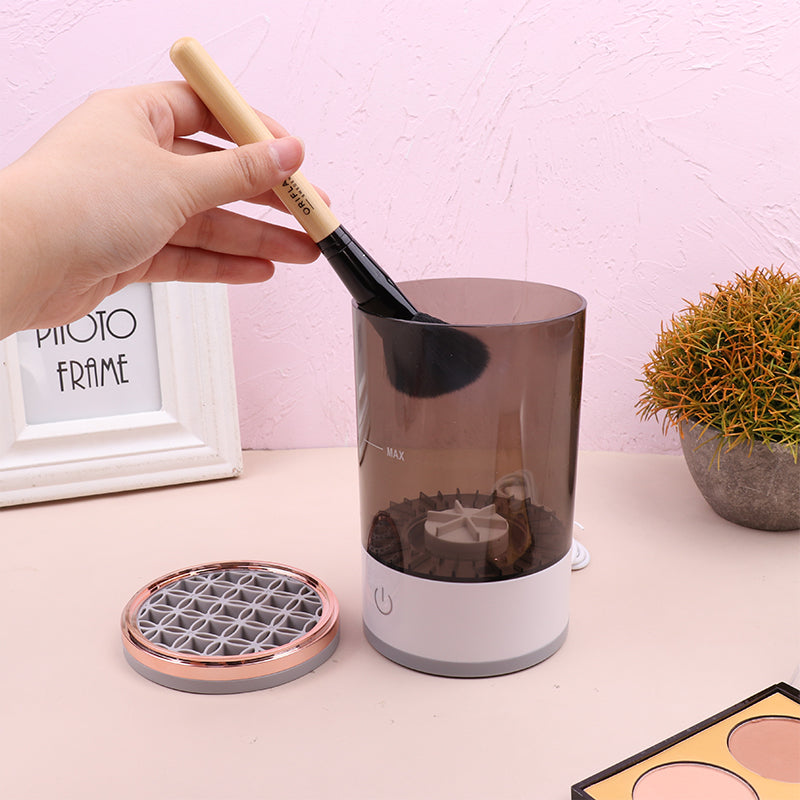 Electric Makeup Brush Cleaner - USB Rechargeable Automatic Cosmetic Brush Washing Machine