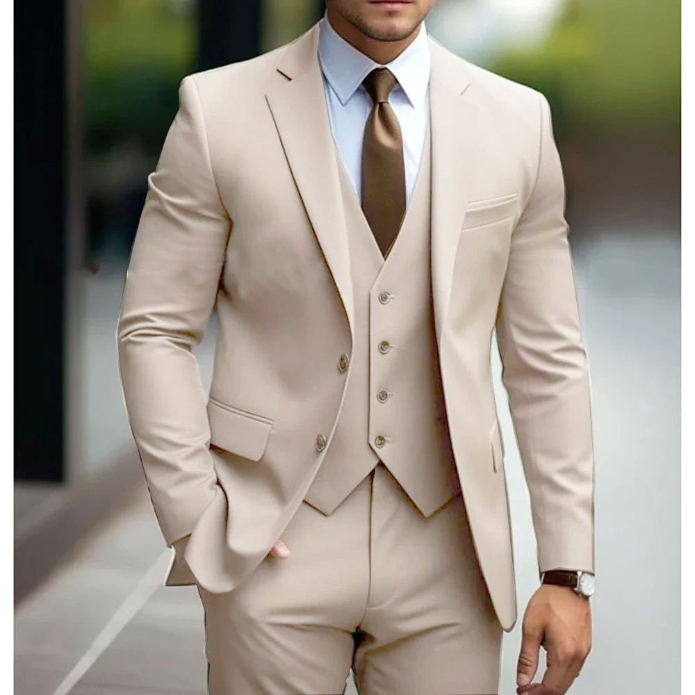 Men's Slim Fit Three-Piece Suit