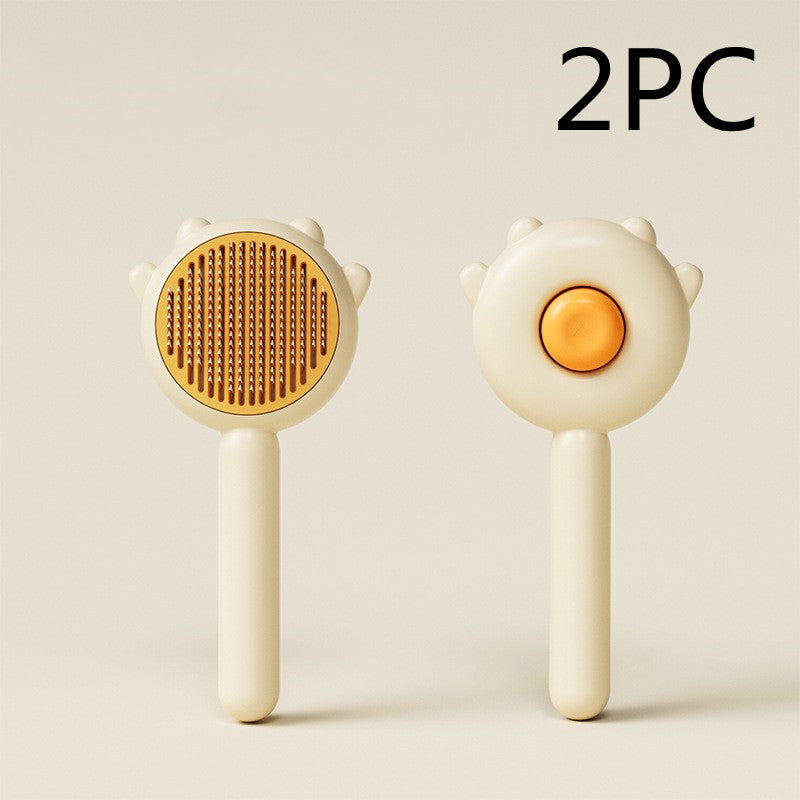 Pet Grooming Brush - Massage Comb for Hair Removal & Shedding Control