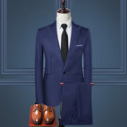 Men's Korean-Style Business Casual Suit – One-Button, 8 Colors | Fredlox Direct