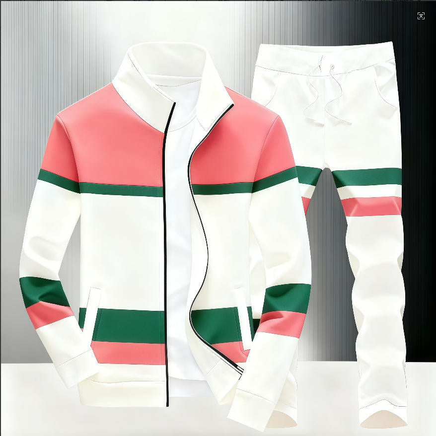 Mens zipper jacket printed casual set YT6271338 4 L