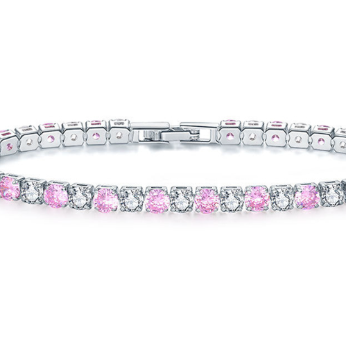 Zircon Tennis Bracelet | Gold, Rose Gold & Platinum
