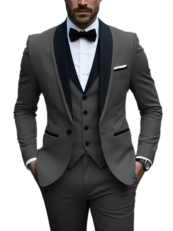 Men's Slim Fit Business Casual Suit