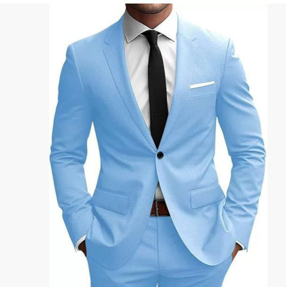 Men's Slim Fit Korean-Style Suit