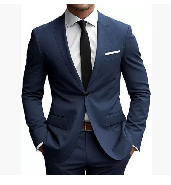 Men's Slim Fit Korean-Style Suit