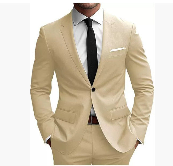 Men's Slim Fit Korean-Style Suit