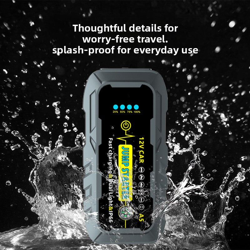 Car Emergency Jump Starter 12V – Waterproof IP6X Battery Booster & Power Bank