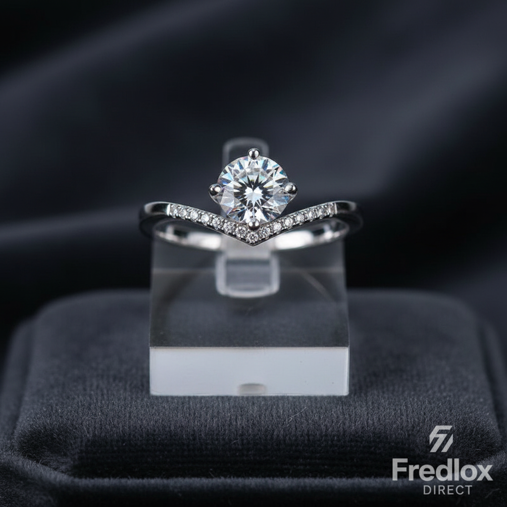 S925 Moissanite Crown Ring — Fredlox Direct