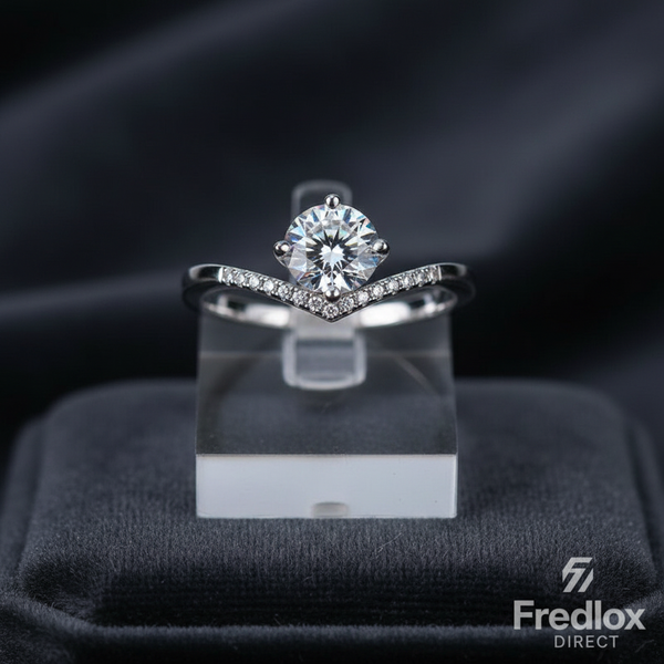 S925 Moissanite Crown Ring — Fredlox Direct